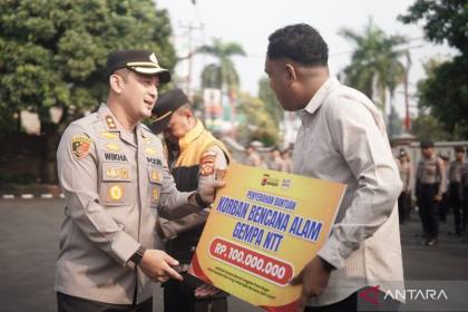 Personel Polres Bogor urunan Rp100 juta bantu korban bencana NTT