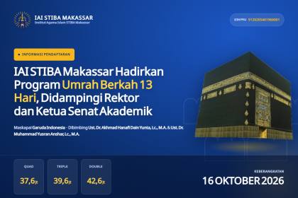 IAI STIBA Makassar Buka Program Umrah Berkah 13 Hari, Dibimbing Langsung Rektor dan Ketua Senat