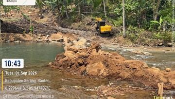 Pemkab Serang Sebut Proyek Swasta Ganggu Sungai Cikalumpang Belum Berizin