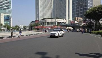 CFD Sudirman-Thamrin Selesai Lebih Cepat Pagi Ini Imbas Abu Anak Krakatau
