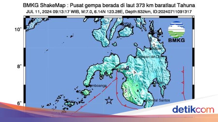 Gempa Bumi M 4,3 Guncang Kepulauan Sangihe Sulut