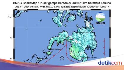 Gempa Bumi M 4,3 Guncang Kepulauan Sangihe Sulut