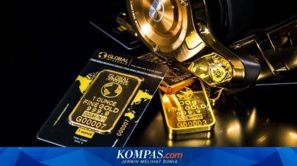 Harga Emas Dunia Turun Usai Inflasi AS Sesuai Ekspektasi