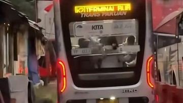 Viral Biskita Oleng di Jalan Rusak Terminal Baranangsiang, Ini Kata Walkot Bogor