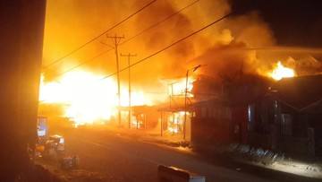 Pasar di Paniai Papua Tengah Kebakaran, 11 Orang Tewas