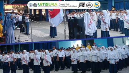 Upacara Bendera SMP Muhammadiyah 15 Surabaya Tanamkan Value Diri dan Wawasan Kebangsaan