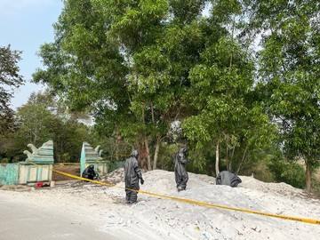 Polda Banten Cek Limbah B3 K-40 Diduga Cemari Area Sawah di Cikande Serang