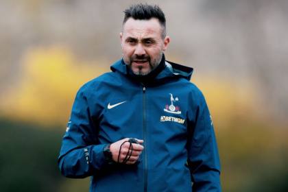 De Zerbi minta maaf setelah Tottenham kalah 0-3 dari Brentford