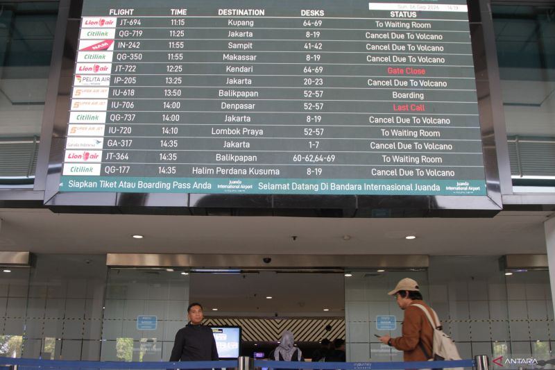 Penerbangan Lion Group ke Jakarta dibatalkan imbas erupsi Krakatau