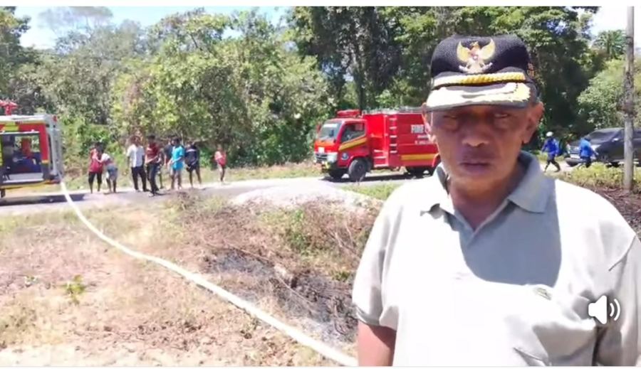 Bakar Sampah Berujung Kebakaran Lahan di Kelurahan Saragi