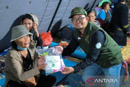 Baznas kirim bantuan untuk penyintas erupsi Gunung Sinabung di Sumut