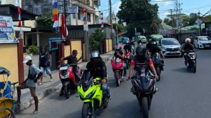 Serunya Kopdar Komunitas Honda CBR Ambon, Lanjut Riding Keliling Kota