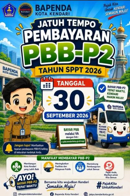 Bapenda Kendari Ingatkan Warga Bayar PBB-P2 | LPP RRI