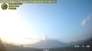 Gunung Ibu di Malut Erupsi Pagi Ini, Semburkan Abu hingga 500 Meter