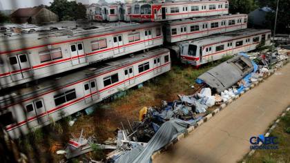 Intip "Kuburan Massal" KRL Jabodetabek, Begini 242 Gerbong Bertindihan