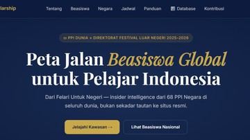 PPI Dunia Luncurkan Portal Scholarship Guide, Panduan Lengkap Beasiswa Khusus WNI