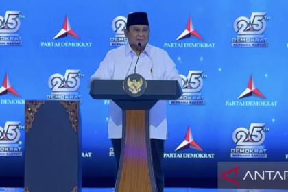 Prabowo puji Partai Demokrat tidak mencaci maki saat di luar kekuasaan
