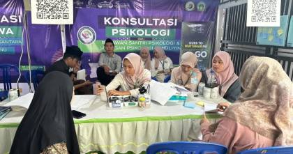 Relawan Psikologi Santri Gelar Konsultasi Gratis di Arena Muktamar ke-35 NU