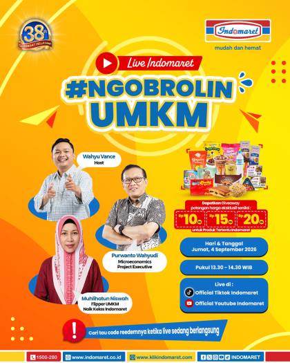 Diskon hingga Rp 20.000 Cuma 1 Jam Hari Ini di Indomaret, Ada Juga Promo Mi Instan, Minyak Goreng dll