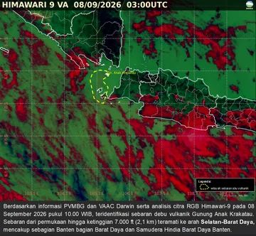 Intensitas Erupsi Anak Krakatau Menurun, Abu Vulkanik Jauhi Indonesia