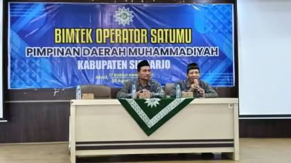 PDM Sidoarjo Gelar Bimtek SatuMu, Perkuat Digitalisasi Tata Kelola hingga Ranting