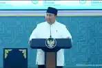 Tanggapi Statement Gus Kikin di Penutupan Muktamar ke-35 NU, Prabowo Lagi-lagi Bahas Angka 8