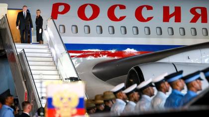 Potret Putin Tiba di India Hadiri KTT BRICS