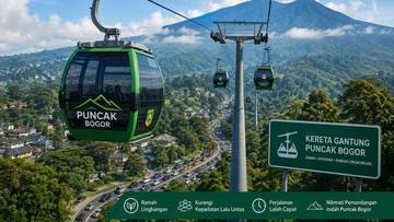 Kurangi Macet, Pemkab Bogor Wacanakan Lagi Kereta Gantung di Puncak
