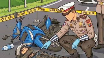 Pengendara Motor di Bogor Terluka Usai Tabrak Belakang Truk