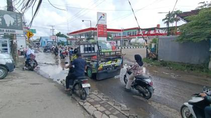 Alasan Penutupan Total Jalan Moncongloe Belum Dimulai, Drainase Belum Rampung