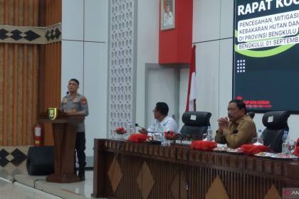 Kapolda Bengkulu tegaskan penindakan hukum pelaku karhutla