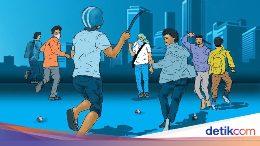 4 Pria Hendak Tawuran di Eks MTQ Kendari Ancam Polisi Pakai Busur
