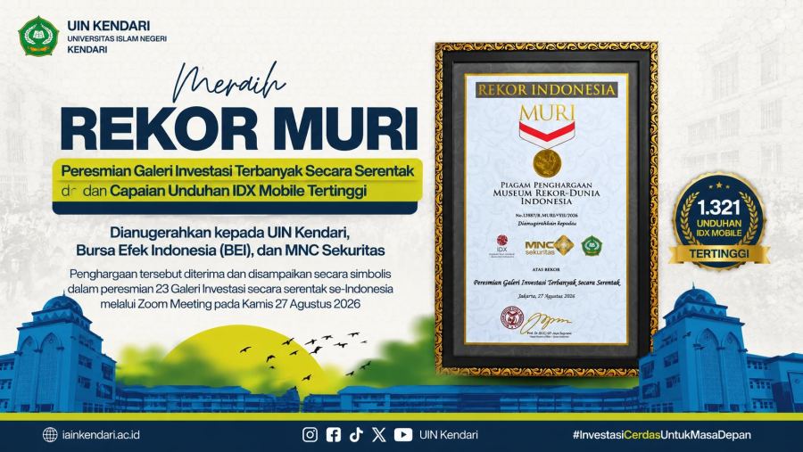 GIS UIN Kendari Raih Rekor MURI Nasional | LPP RRI