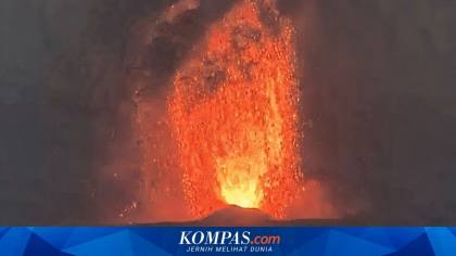 Badan Geologi Ingatkan Bahaya Lontaran Material Pijar Gunung Anak Krakatau