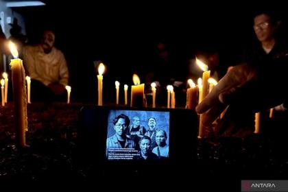 Jurnalis Bandung gelar doa bersama untuk wartawan hilang kontak di GAK