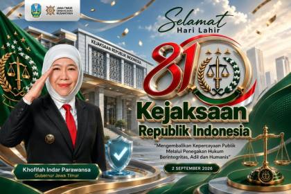 Khofifah apresiasi Kejaksaan dorong penegakan hukum humanis