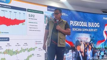 Bulog Jamin Stok Beras buat Korban Gempa NTT Aman, Ada 93.782 Ton
