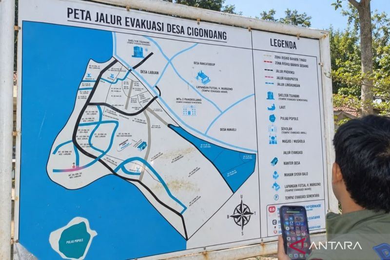 BNPB petakan kesiapsiagaan bahaya tsunami di kawasan pesisir Banten
