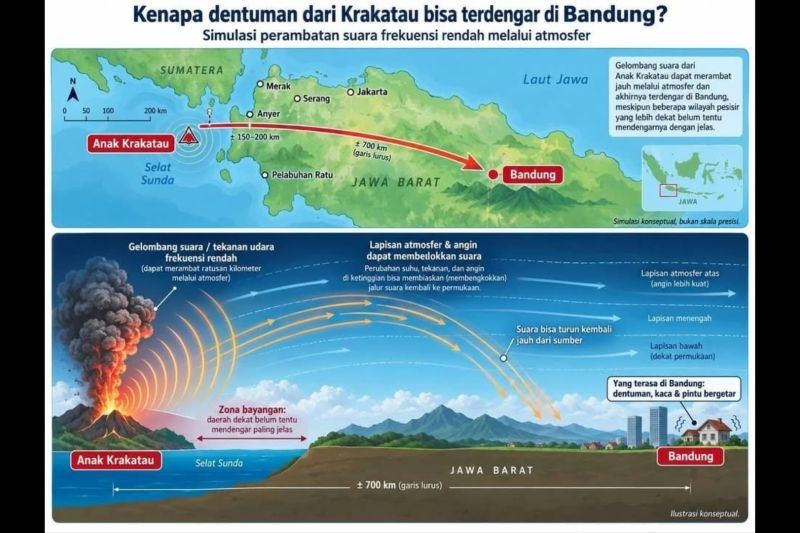 Apa itu skyquake yang dikaitkan dengan dentuman keras di Bandung