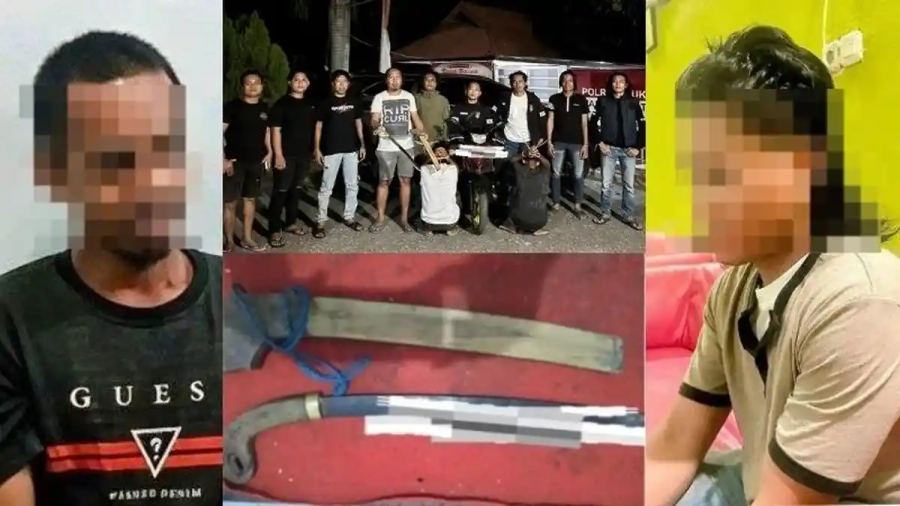 Sosok 2 Terduga Pelaku Pembacokan di Jl Kenanga Kolaka, Video CCTV Rekam Perlawanan Terakhir Korban