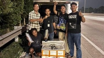 Polda Metro Sergap Pikap Mencurigakan Angkut 150.000 Benih Bening Lobster