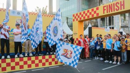 Buka PSMTI Charity Walk & Health Day 2026, Pramono Serukan Hidup Sehat