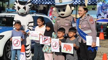 Ditlantas Polda Kaltara Gelar Polantas Karib Expo dan CFD, Akrab dengan Masyarakat