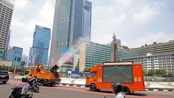 DLH DKI Sebut Udara Jakarta Membaik Usai Penyiraman Abu Vulkanik Anak Krakatau