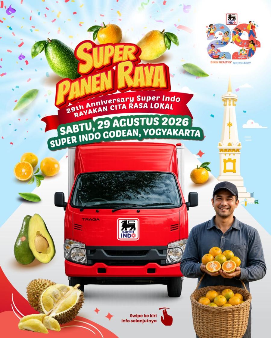 Promo Super Indo Yogyakarta, Buah dan Sayur Diskon hingga 80 Persen Hanya 29 Agustus 2026