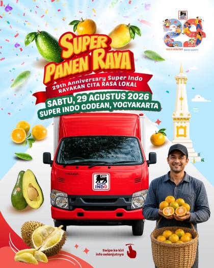 Promo Super Indo Yogyakarta, Buah dan Sayur Diskon hingga 80 Persen Hanya 29 Agustus 2026