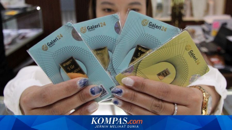 Harga Emas Antam dan UBS di Pegadaian Turun Siang Ini