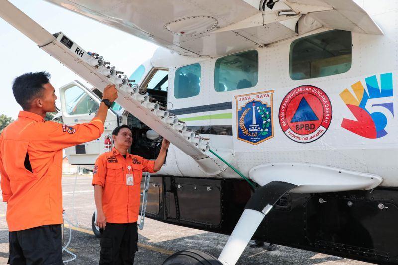 Antisipasi ancaman musim kemarau, BPBD DKI dan BMKG gelar OMC