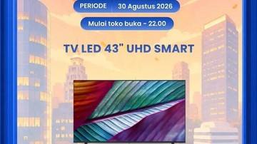 Transmart Full Day Sale! Smart TV 43 Inch Bisa Diskon Rp 1,1 Juta