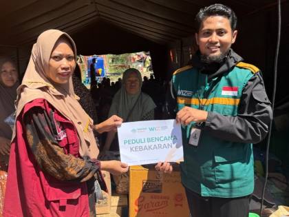 Wahdah Inspirasi Zakat Gercep! Salurkan Mendesak untuk Korban Kebakaran di Tallo Makassar